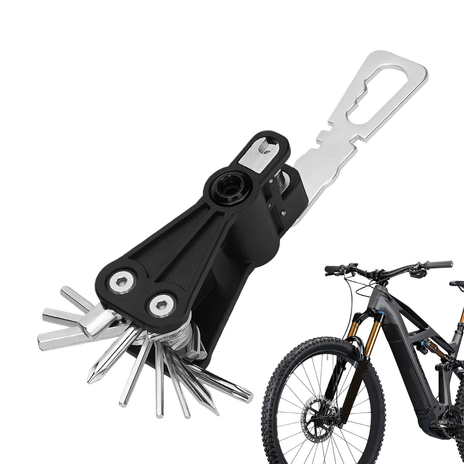 Cycling Commute Essentials - Wielofunkcyjne narzędzie rowerowe, kompaktowy zestaw naprawczy