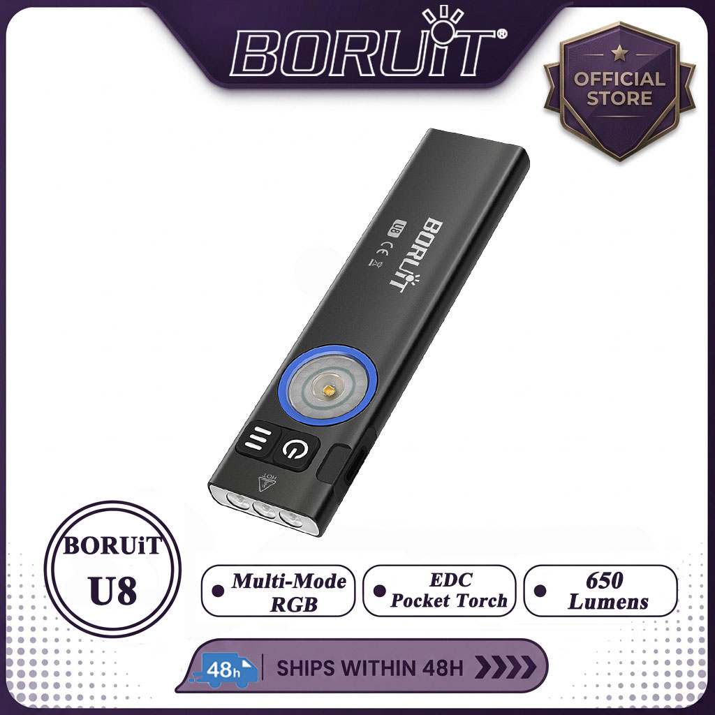 Cycling To Work - Latarka LED BORUiT U8 650LM EDC,