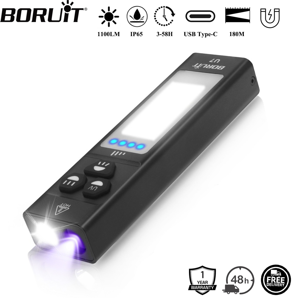 Cycling To Work - Latarka EDC BORUiT U7 UV LED