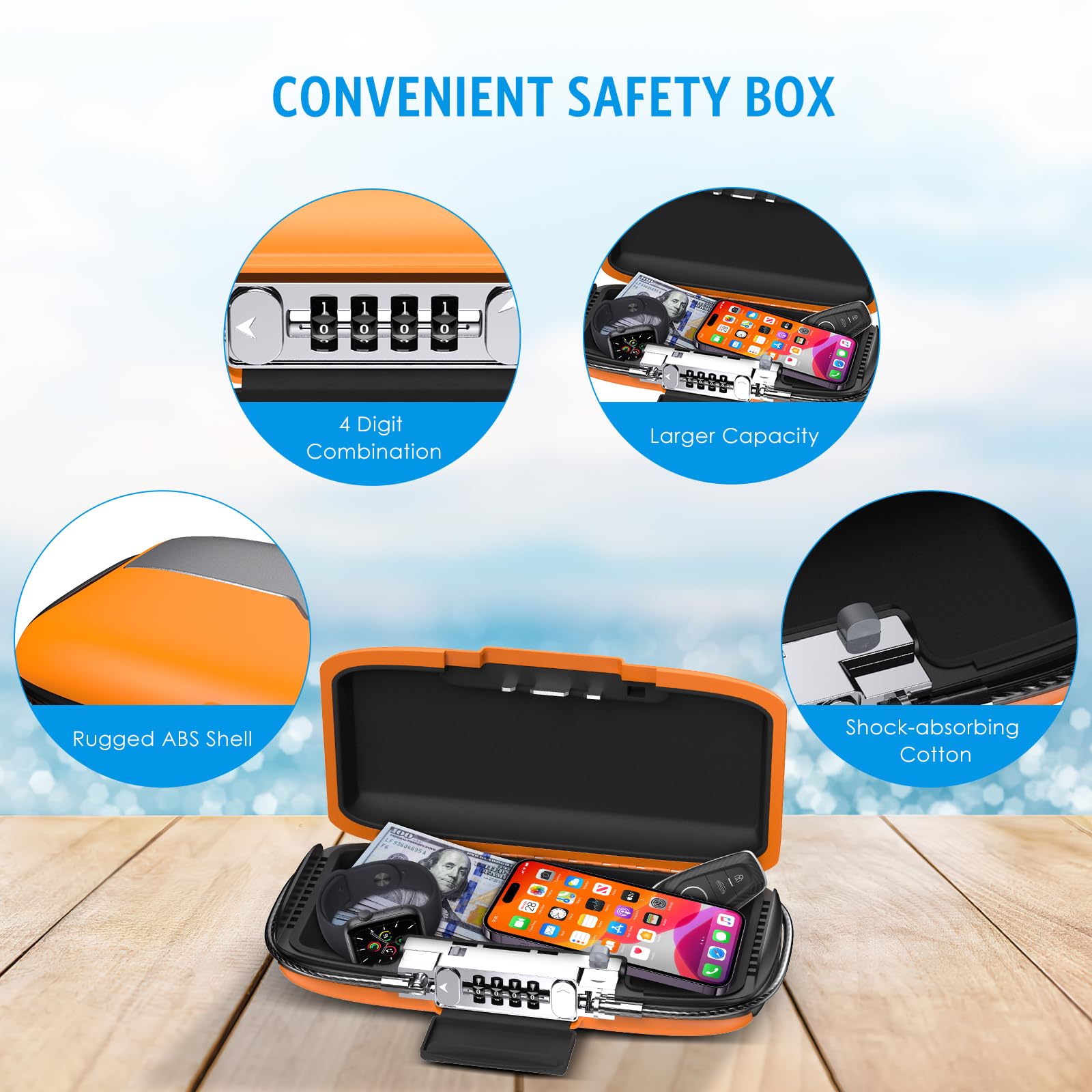 Przenośny sejf z zamkiem szyfr – Chain Lock Combination recenzja i cena